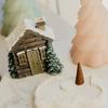 Resin Chimney Hut Decoration Cartoon Christmas Chimney Hut Incense Cone Burner  New Year Gifts