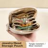 Solid Color Jewelry Bag Multi Layer Zipper Storage Bag Minimalist Jewellery Case