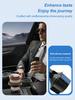 360° drehbarer Auto-Tablett-Tisch – Zwei Getränkehalter, Integrierter Handyhalter, Klappbare Snackablage, Auslaufsichere Essensplattform
