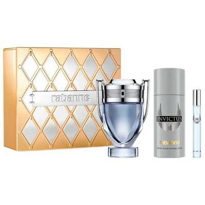 Rabanne Invictus Eau De Toilette Gift Set for Men