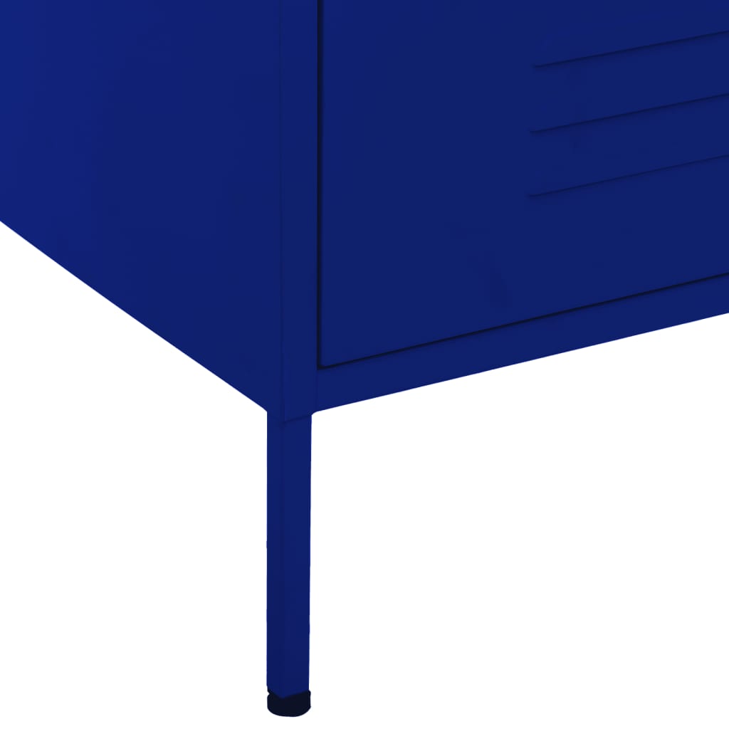 Sideboard Marineblau 80 x 35 x 101,5 cm Stahl