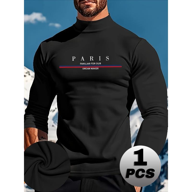 Long Sleeve Polyester T-Shirt Soft Touch Casual Streetwear Top S чёрный