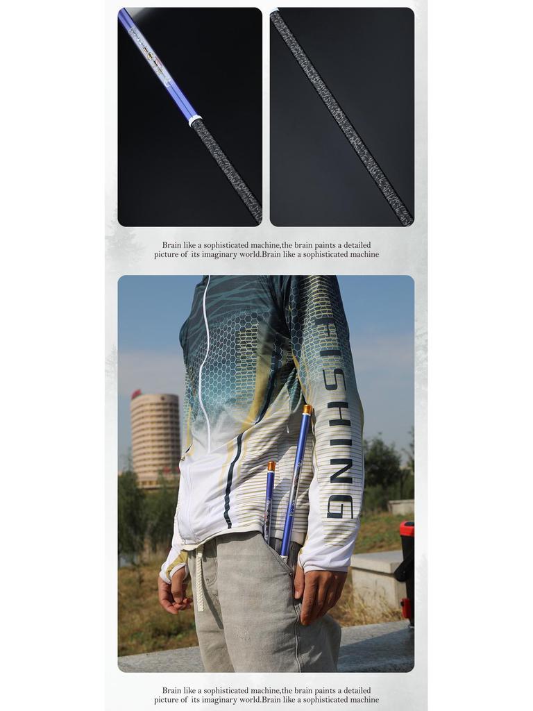 37/28-Tone Carbon Stream Children's Fishing Rod - Ultra-Light, Slim Design for Small Fish