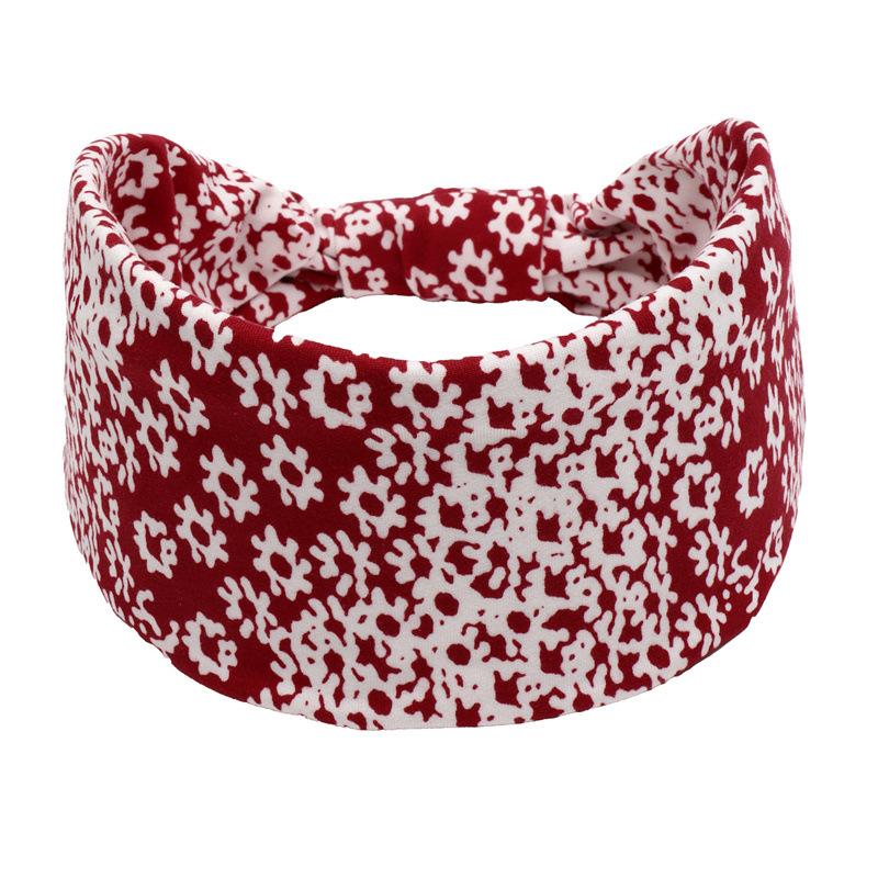 Bohemian Cashew Yoga Übung Stirnband Anti Schweiß und Feuchtigkeit Absorbieren Elastische Baumwolle Stirnband Knoten Stirnband