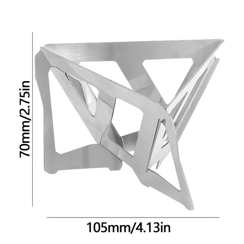 M-Moderní-Opakovaně použitelný Skládací Nerezový Držák na Kávový Filtr Pour Over Kávovary Dripovací Síťovaný Košík na Filtrování Kávy a Čaje Nástroje