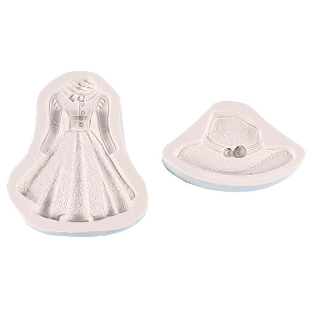 Dress/Hat Shaped Silicone Mold Handmade Mould Candle Soap Making Mold for DIY