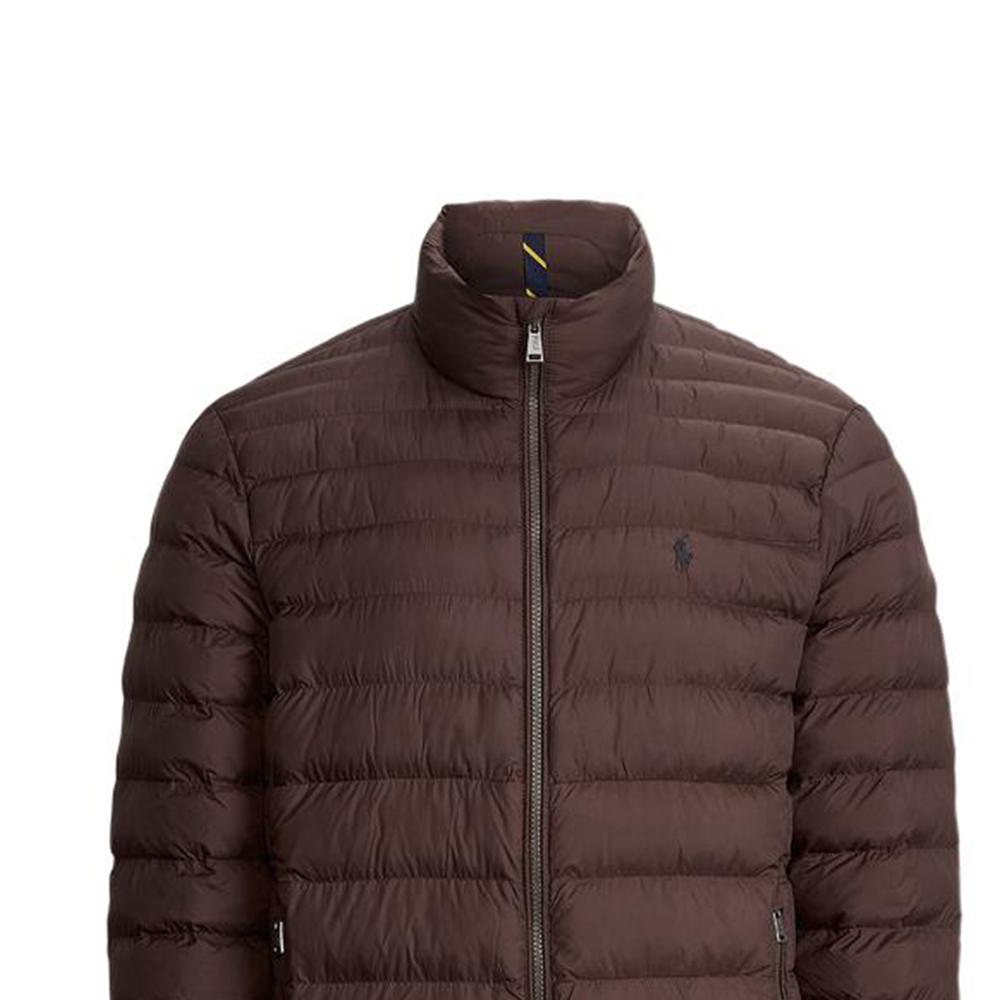 Polo Ralph Lauren Solid Color Zip Neck Casual Padded Jacket Men Jackets Brown MNPOOTW16020928-201