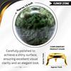 Certified Flower Stone Crystal Ball for Meditation - Premium Crystal Vastu Items for Home and Feng Shui Items for Good Luck