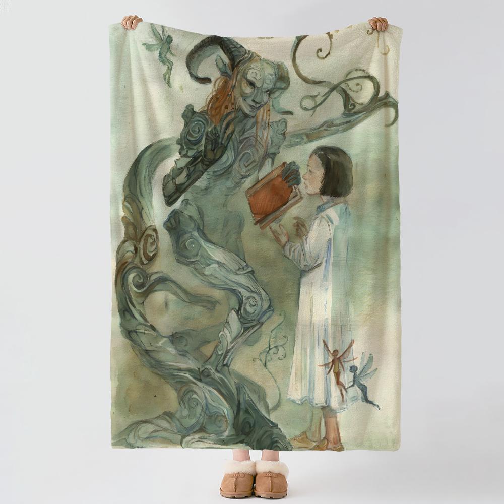 Movie P-Pans Labyrinth-h Throw Thick Comfort Flannel Quilt, Multi-scene Use Indoor Outdoor Daily Nap