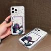 Card Slot Holder Silicone Wallet Pocket Case For Xiaomi Redmi Note 13 12 14 Pro Oppo Reno 10 14F 13F 12F iPhone 17 Air 16 14 Cover Clear Phone Bumper