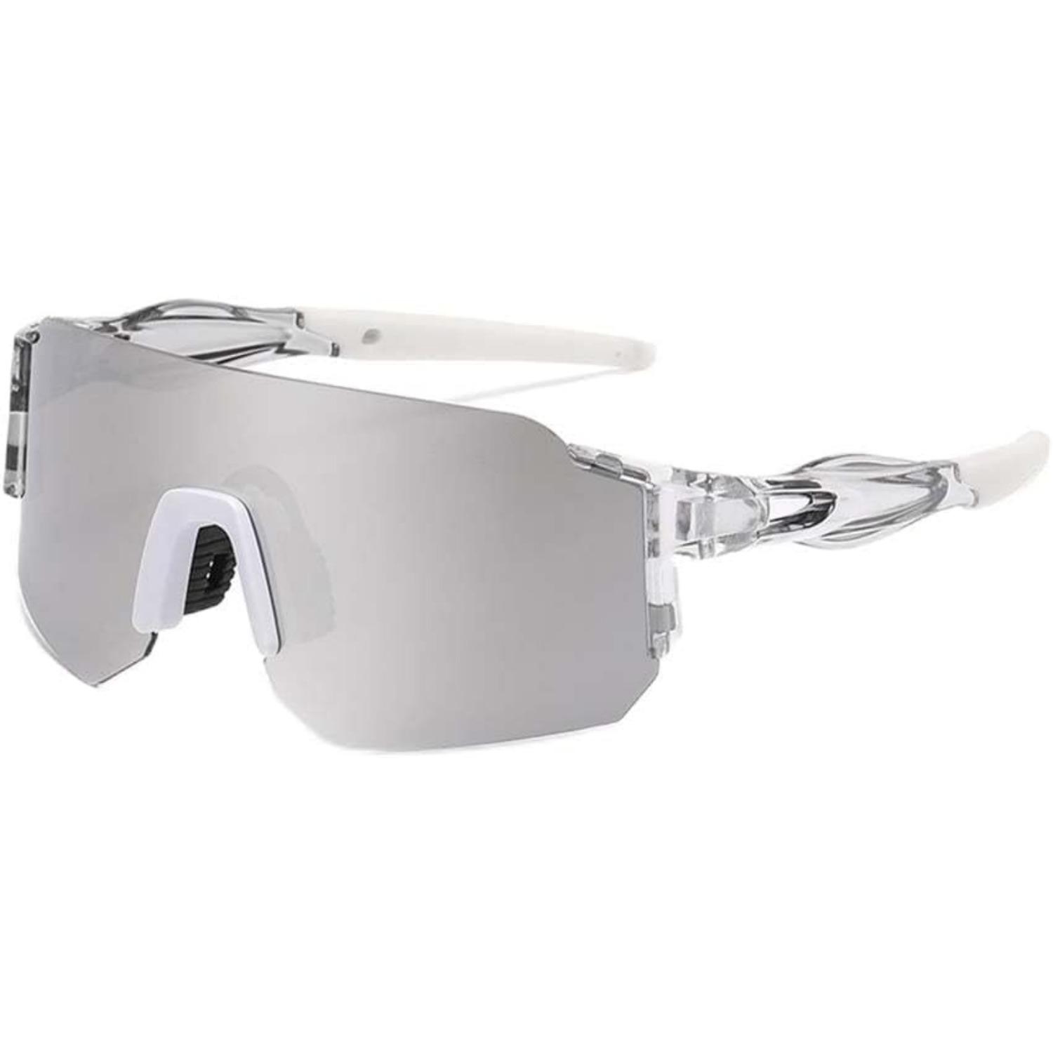Photochromic Polarized Safety Glasses,Polarized Sports Sunglasses for Men Women Outdoor Black and White