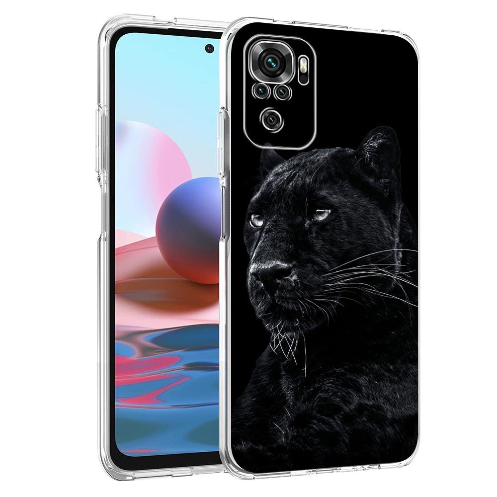 Black Cheetah Tiger Lion Animals Phone Case For Xiaomi Redmi Note 15 14 13 12 4G 10 11 Pro Plus 5G 14C 13C 12C 10C Clear Cover