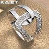 925 Sterling Silver Inlaid Crystal 7-10 Ring for Women Fashion Accessories Jewelry