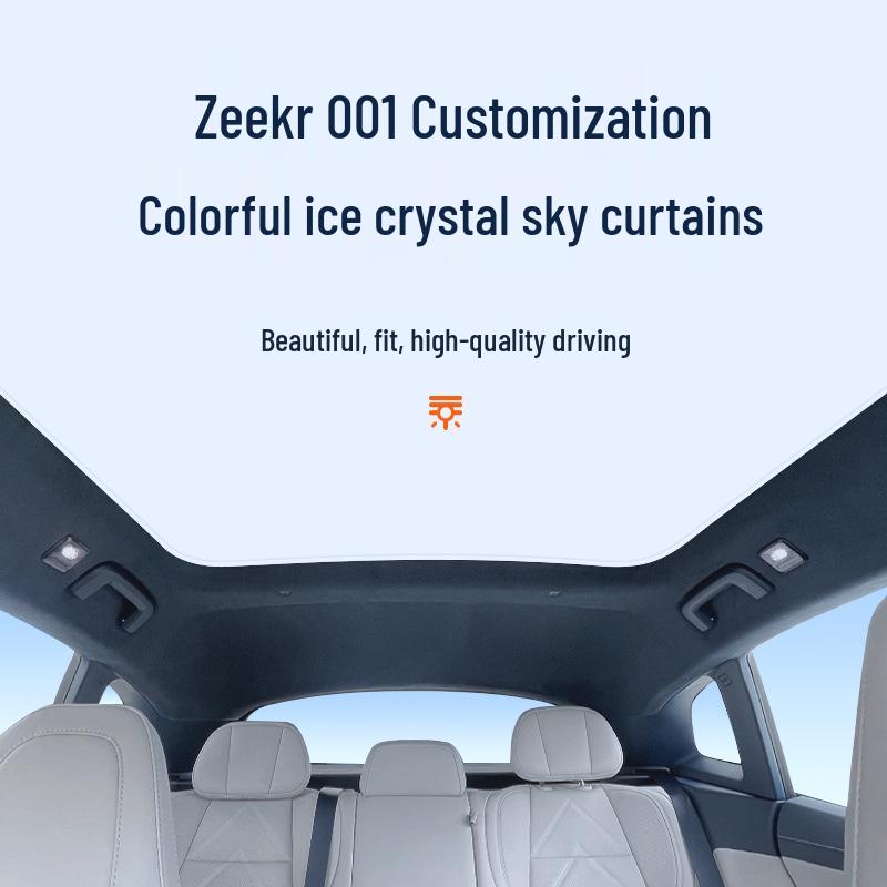 Zeekr 001 Sunroof Sunshade: Ice Crystal Heat Insulation & Privacy Board for 2024-2025 Models