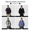 :CHOCOOLATE Heavyweight Colorblock Hooded Cardigan Jacket