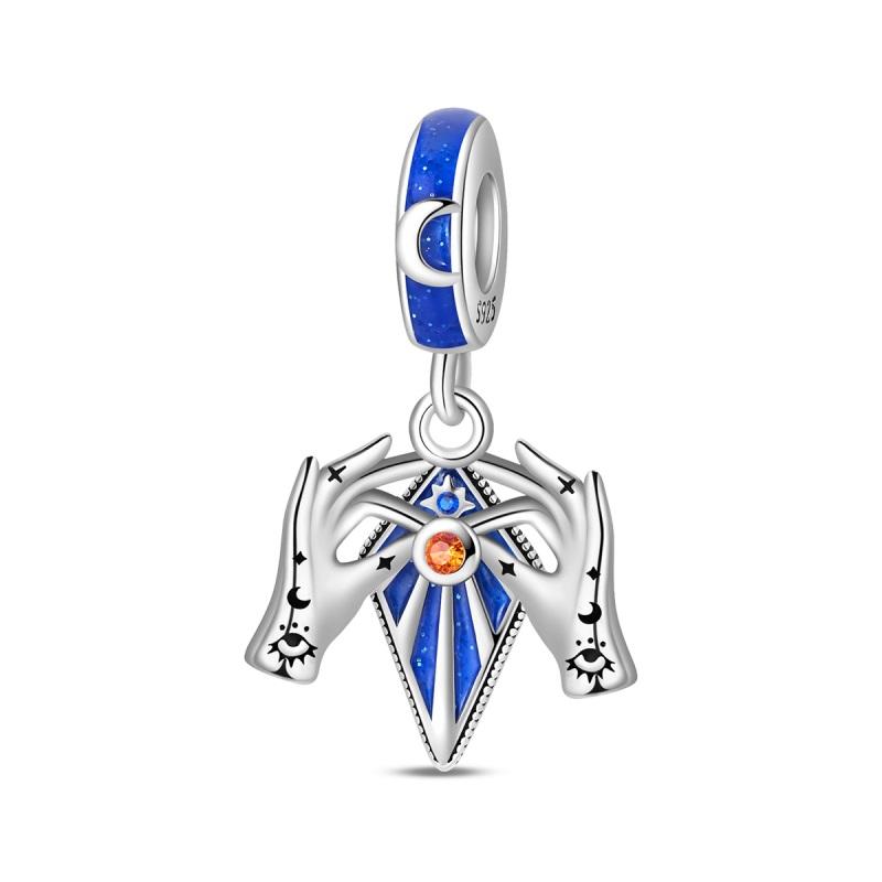 New 925 Silver Sun Stars And Moon Charms Beads For Women Fit Bracelet DIY Birthday Party Jewelry Gifts