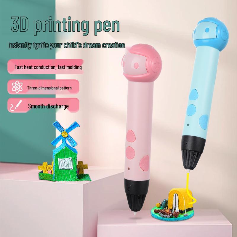 

3D-ручка для рисования для детей - Образовательная игрушка для DIY-рисования и раскрашивания Chinese Version