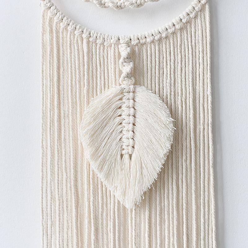 1pcs Nordic Style Hand-Woven Cotton Thread Wall Hanging Tapestry - Home Living Room & Bedroom Wall Decoration