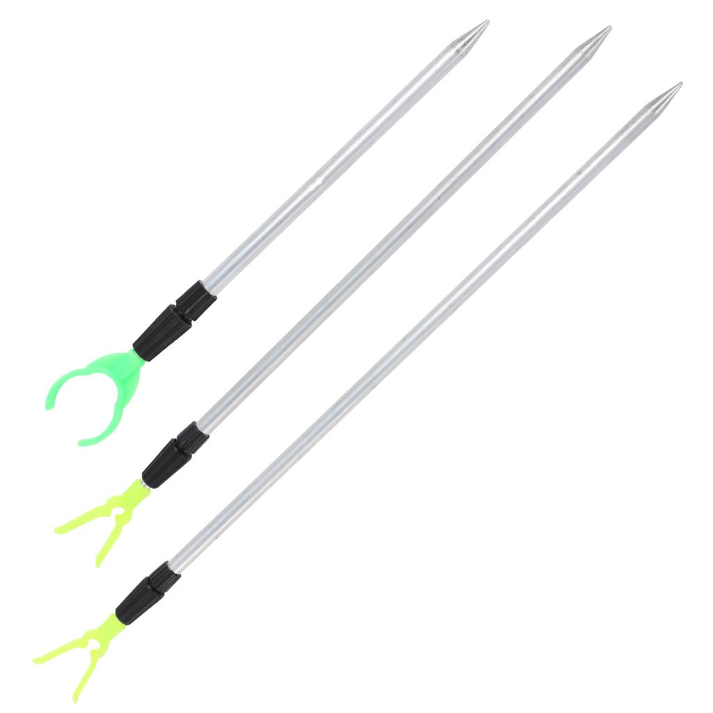 Fishing Rod Bracket Stretchable Aluminum Portable Fish Pole Ground Holder for Bank Fishing