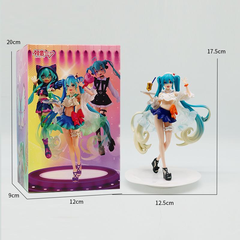 Cute Girl Hatsune Miku Anime Character Fashionable Suitable For Desktop Decoration Ornaments Doll Christmas Gift Pvc Collectible