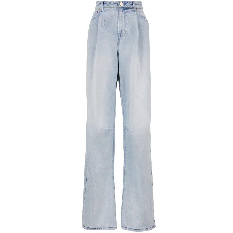 

VEROMODA Women s 2025 Summer Loose Fit Faded Jeans S