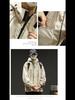 Herren Lockerer Kapuzen-Bergsteigerjacke: Japanische Mode, Amerikanisch Lässig, Frühling/Herbst