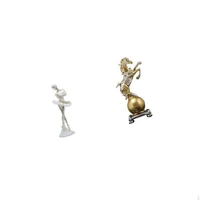 Modern Dancing Girl And Horse Art Sculpture Creative Resin Figurine for Bedroom Office Living Room