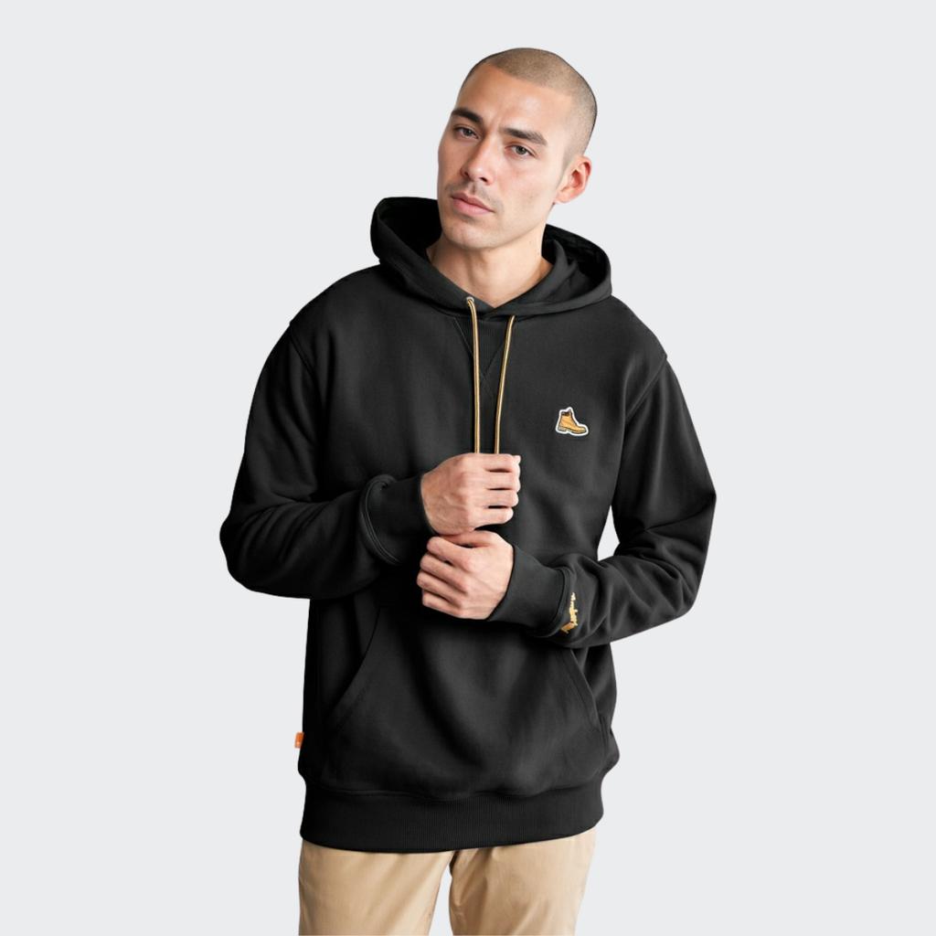 Timberland Sudadera con Capucha con Logo de Boot para Hombre Sudaderas Negro A6991-001