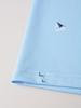 Shanggu Men's American Style Color Block Lapel Short Sleeve Printed Polo Shirt