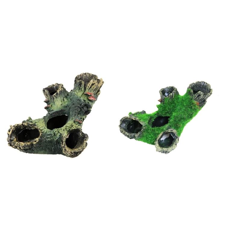 Aquariums Landscape Moss Tree Hole Model Statue Fishtanks Landscaping Ornaments Tree Stump Fishtanks Accessories