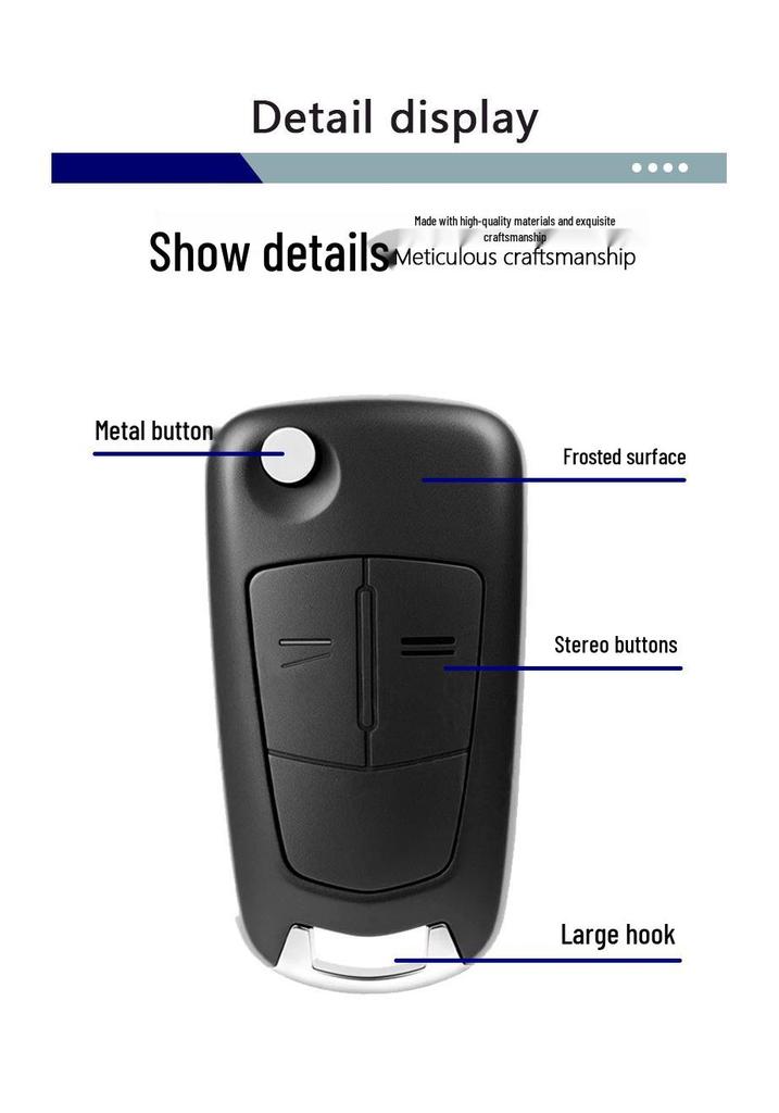 Compatible Key for Opel Corsa D, Astra H, Vectra C, Zafira B (PCF7941/7946)
