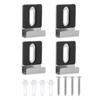 4pcs Wall Glass Mirror Clips Clamp Frameless Bathroom Mirror Glass Wall Mounting Fixing Kit Hardware With Screws Mirror Holder