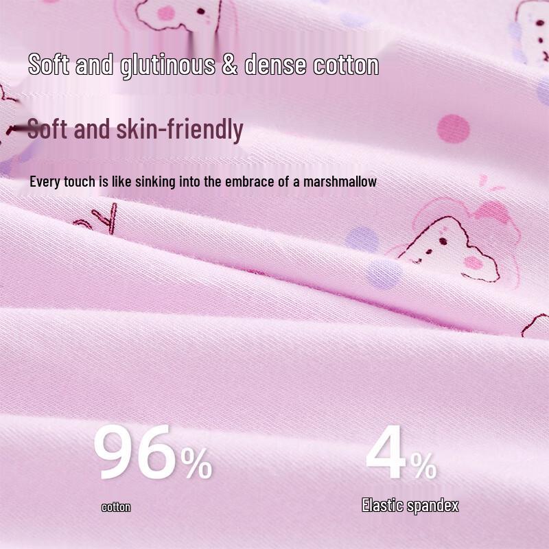 Girls' Comfortable Cotton Printed Boxer Briefs