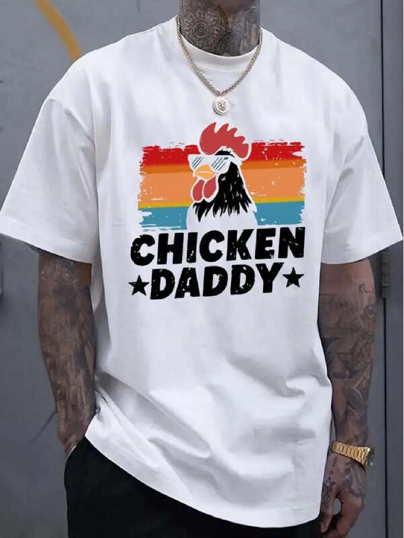 Chicken Daddy Farmer Poultry Farmer T-shirt Chicken Lover Gift T-shirt - Fashion Clothing XXXL