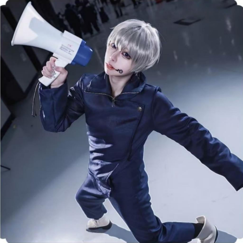 Gojo Satoru Cosplay Kostüm Highschool-Uniform Anzug Halloween Kostüm Herren Erwachsene Gojo Satoru Komplettset