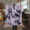 1PC Loona Print Flannel Blanket, High quality Comfortable for All Seasons, Home Decor, Warmth and Comfort, Perfect for Christmas Gifts 72