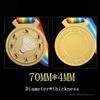 Customized Metal Medal for Sports Games, Hanging on the Neck, Badminton, Gold, Silver and Copper, Enterprise Excellent, 1Pc