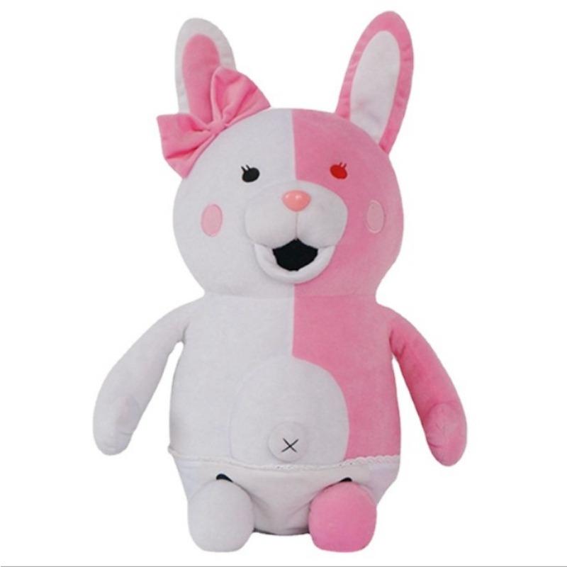 

Anime Projectile Talk about Breaking The Surrounding Black and White Bear Pink and White Bear Doll Plush Toy Despair School Cartoon Toy 25cm