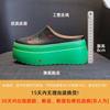 Fashion 2024 new Half slippers women's spring  slippers women's shoes solid color thick sole height 8cm green sole personality half drag