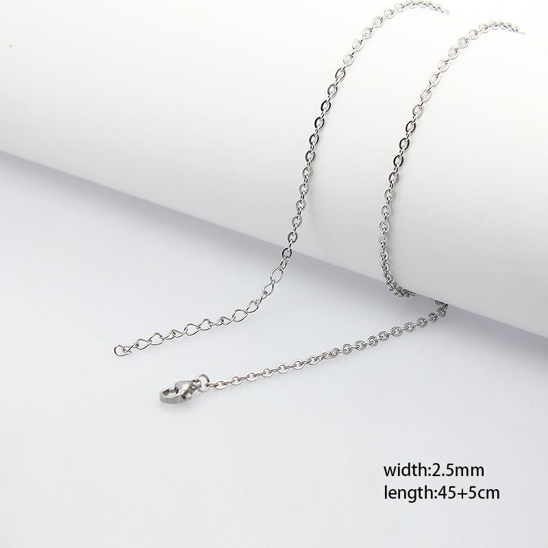 60pcs 1.5mm-4mm Width 40-60cm Length Stainless Steel Necklace Chain Pendant Hang Charms Women Jewelry Making DIY Accessories