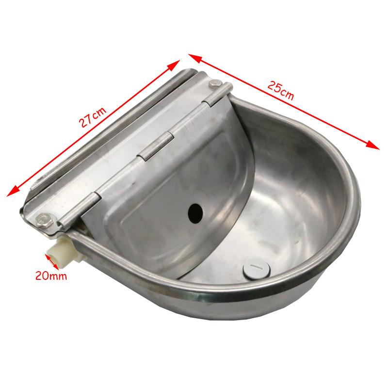 Livestock Cattle Horse Drinker Bowl Automatic Waterer Float Outlet Dog Sheep Pig Farm Animal Stainless Steel Drinking Fountain