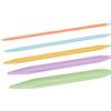 12 Pairs Candy Color Sewing Needles  Plastic ABS Change Head Knitting Needle Set Scarf Sweaters DIY Weaving Tools