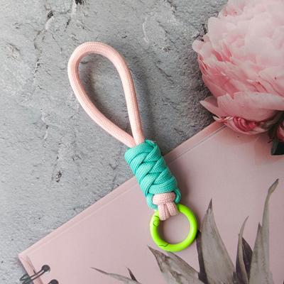 12Cm Colorful Braided Rope Strap Lanyard Keychain For Phone Case Women Anti Lost Car Key Chains Bag Hanging Accessories Keyring