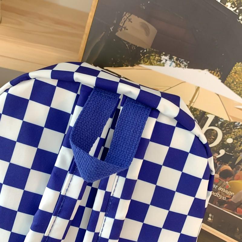 Schoolbags For Females Middle High School Students Ins Style Girls' Backpacks Girls' Checkerboard Backpacks Five Colors Optional