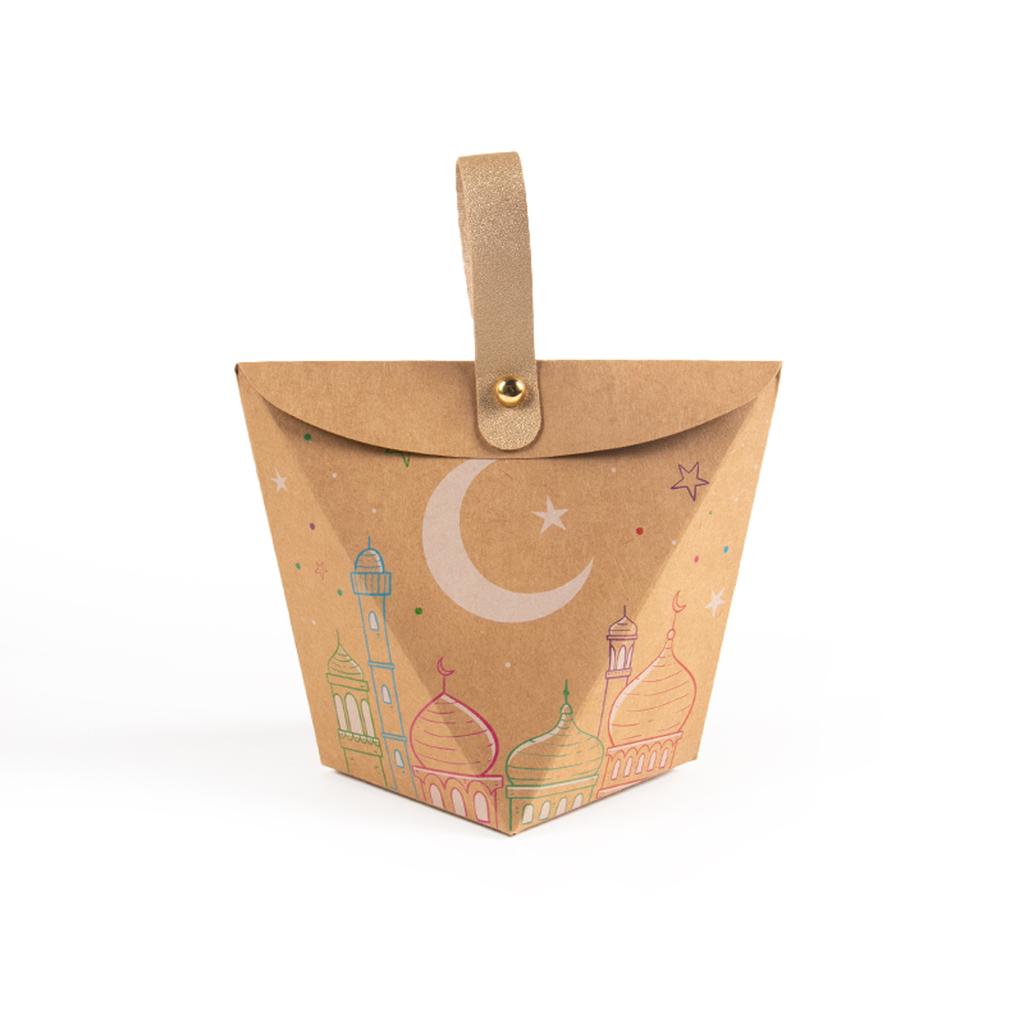 6pcs Eid Mubarak Gift Box EID Muslim Islamic Ramadan Kareem Candy Bag Box Happy Al-Adha Party DIY Decoration 2025 Eid Al-fitr