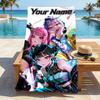 Custom Name Cyberpunk Anime Stylish Digital Printing Beach Towel Quick‑Drying Absorbent Blanket for Beach Pool Gym Travel