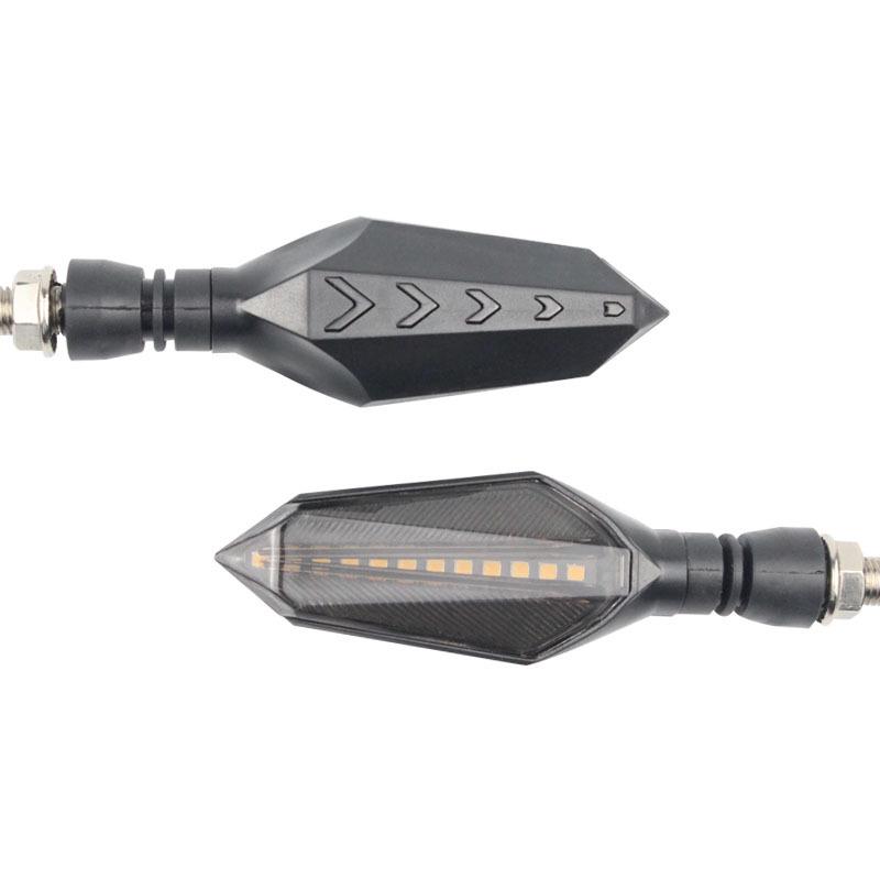 Two-Tone LED Flowing Arrow Motorcycle Turn Signal Light