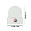 1pc Autumn And Winter Woolen Cap For Women Fashionable Skull-shaped Unique Street Hip-hop Knitted Cap