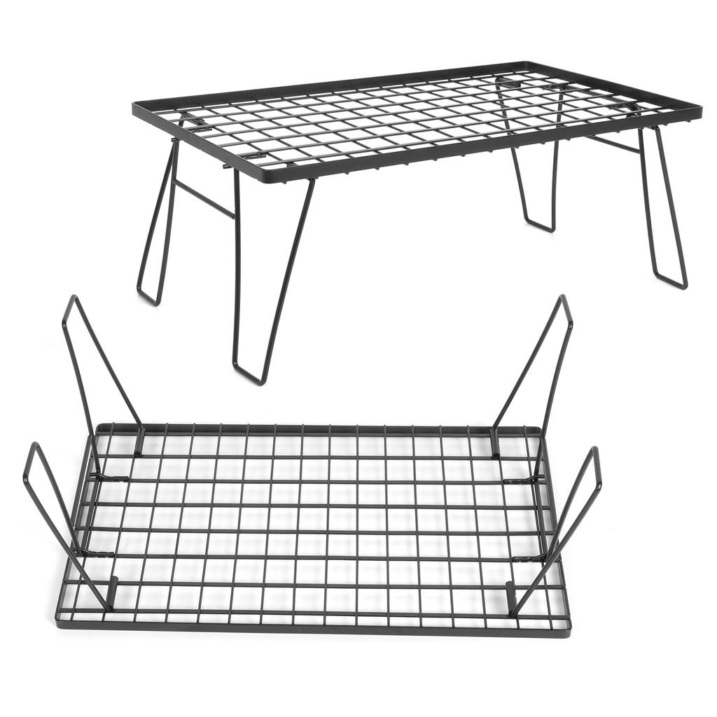 Camping Mini Foldable BBQ Table Portable Outdoor Barbecue Grill Draining Rack Accessories