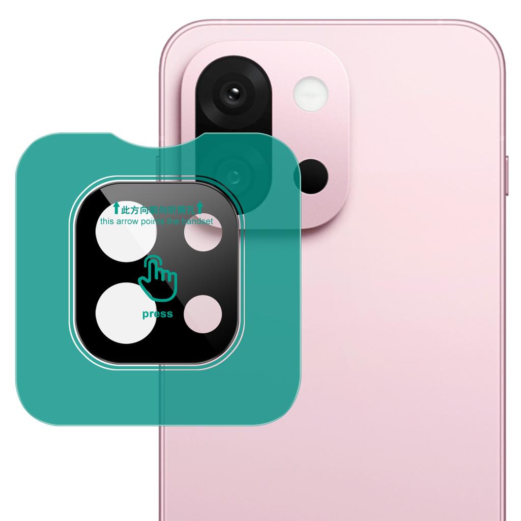 IMAK Für OnePlus 13T 5G Gehärtetes Glas Kameraobjektivschutz mit Selbstpositionierungsrahmen (Schwarze Version)